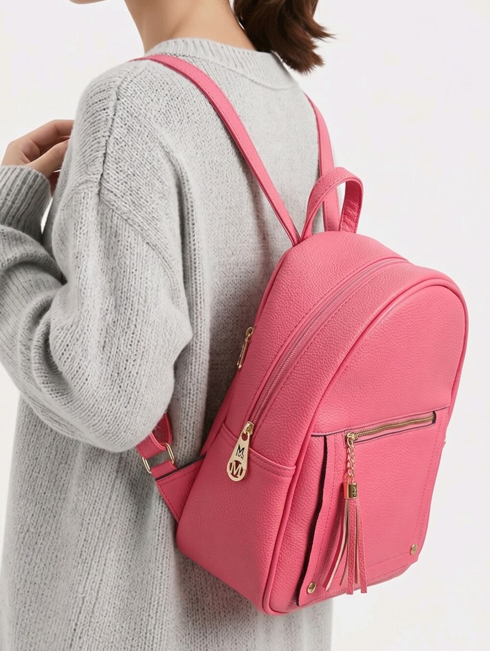 Montana West Small Backpack Anti Theft Backpack with Secured Zipper & Tassel